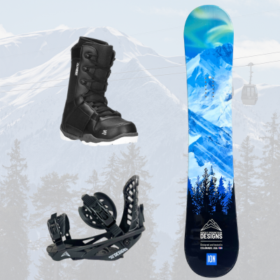 snowboard, bindings, boots season rental colorado springs