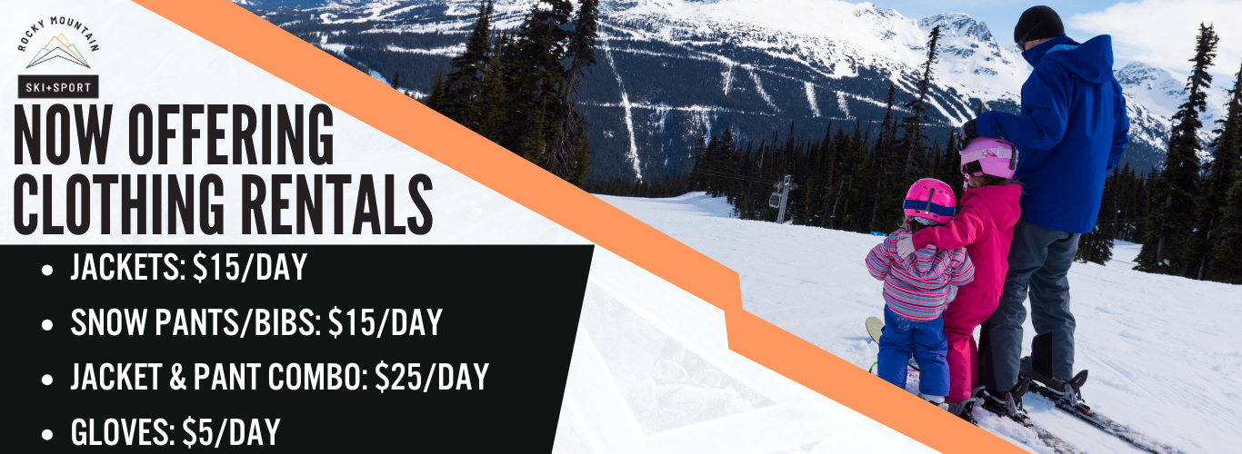 Clothing Rental daily ski and snowoard colorado springs